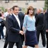 Nicolas Sarkozy et Carla Bruni à New York, le 22 setpembre 2008.