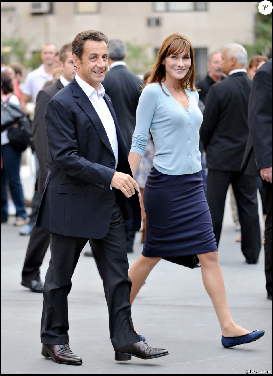 Nicolas Sarkozy et Carla Bruni à New York, le 22 setpembre ...