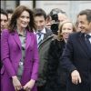 Nicolas Sarkozy et Carla Bruni au Royaume-Uni, mars 2008.