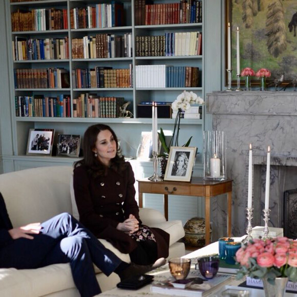 Le prince William et Catherine Kate Middleton déjeunent avec le prince Haakon et la princesse Mette-Marit dans leur résidence de Skaugum à Asker le 2 février 2018