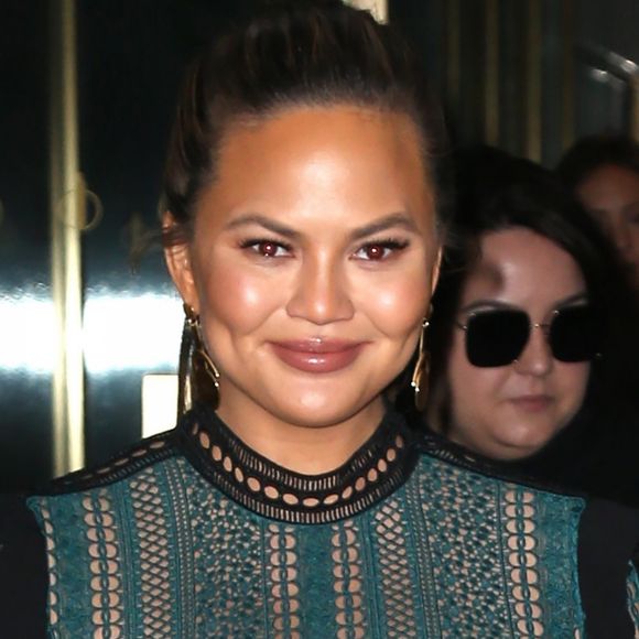 Chrissy Teigen (enceinte) à la sortie de l'émission 'Today' à New York, le 31 janvier 2018