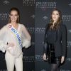 Maéva Coucke et Iris Mittenaere - Avant-première mondiale de " 50 nuances plus claires " à la salle Pleyel à Paris le 6 février 2018.
