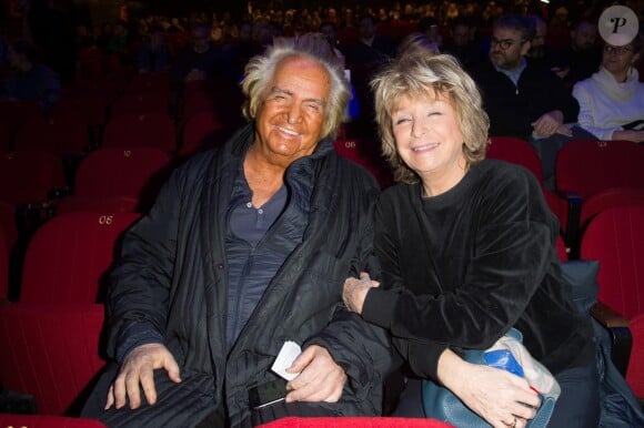 Semi-Exclusif - Albert Koski et sa femme Danièle Thompson lors de la représentation du spectacle "Alex Lutz" à l'Olympia à Paris, le 8 février 2018. © Guirec Coadic/Bestimage
