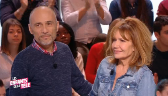 Patrice Janiaud et Clémentine Célarié dans "Les Enfants de la télé", le 11 février 2018 sur France 2.