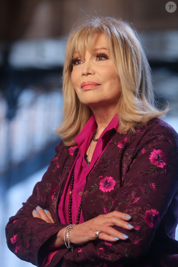 Semi-Exclusif - Amanda Lear - Enregistrement de l'émission "Animaux Stars", diffusée le 17 février 2018 sur la chaine "Animaux" au Bastille Design Center à Paris. Le 28 novembre 2017 © CVS / Bestimage