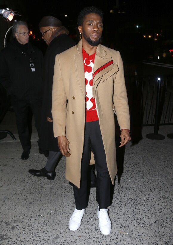 Chadwick Boseman - Défilé de mode CALVIN KLEIN 205W39NYC (collection automne-hiver 2018-2019) à New York, le 13 février 2018.
