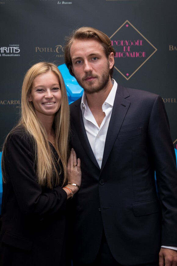 Exclusif - Lucas Pouille et sa compagne Clémence Bertrand - Soirée de gala de la Fondation Arthritis à Paris le 6 novembre 2017. © Cyril Moreau/Bestimage