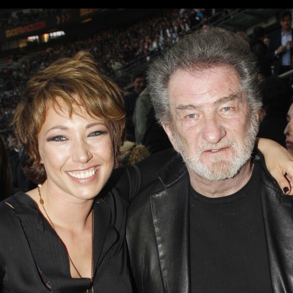 Exclusif - Laura Smet et Eddy Mitchell au concert de Johnny Hallyday au Stade de France le 16 juin 2012