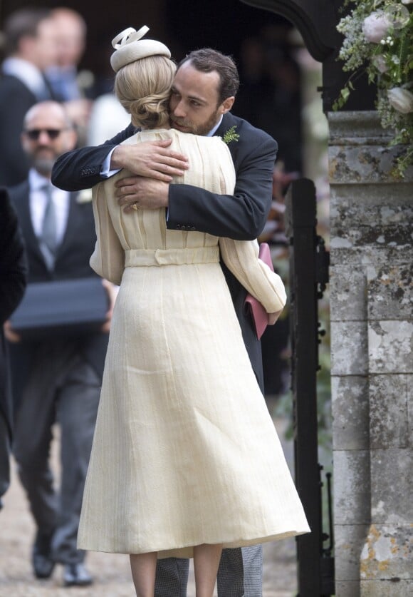 James Middleton et Donna Air lors du mariage de Pippa Middleton et James Matthews le 20 mai 2017 à Englefield, en Angleterre.