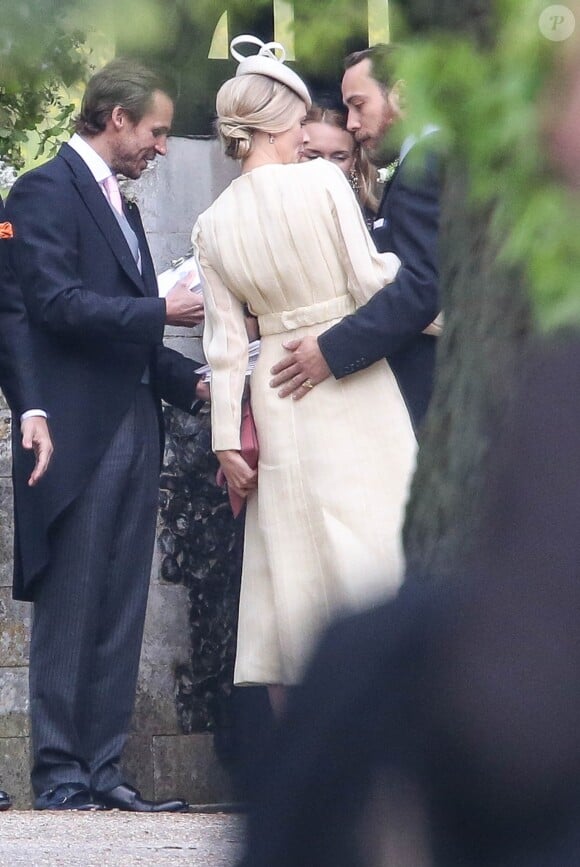 James Middleton et Donna Air lors du mariage de Pippa Middleton et James Matthews le 20 mai 2017 à Englefield, en Angleterre.