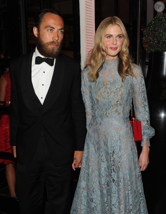 James Middleton et Donna Air au bal de la British Heart Foundation à Londres le 10 février 2015.