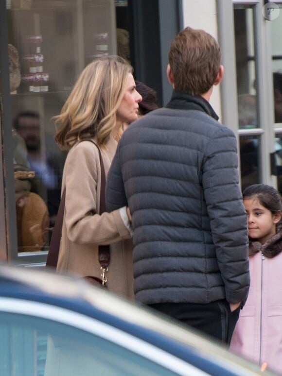 Exclusif - Donna Air, ex de James Middleton, avec son nouveau compagnon Ben Carrington le 17 février 2018 à Londres. Le couple a dîné dans Belgravia, au restaurant japonais Uni, avant d'aller boire un verre dans le pub The Thomas Cubitt.