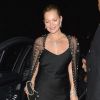 Kate Moss assiste à la soirée "Fashion And Film" du magazine Vogue UK à l'Annabel's. Londres, le 19 février 2018.