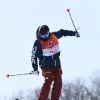 Gus Kenworthy pendant l'épreuve de slopestyle à Pyeongchang, le 18 février 2018