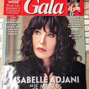 Isabelle Adjani en couverture du Gala du 21 février 2018.