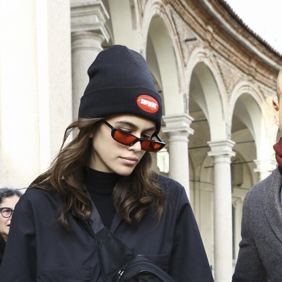 Kaia Gerber à Milan, le 21 février 2018.