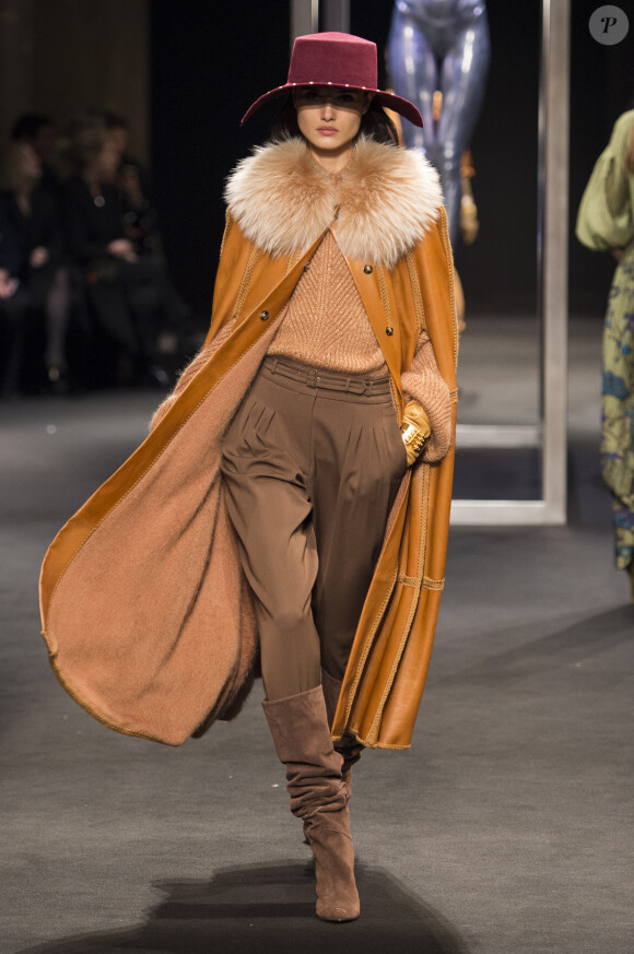 Défilé Alberta Ferretti lors de la Fashion Week Automne/Hiver 2018/2019 de Milan, le 21 février 2018.
