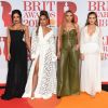 Little Mix : Jade Thirlwall, Leigh-Anne Pinnock, Jesy Nelson, Perrie Edwards lors de la soirée des 38ème Brit Awards à l'O2 Arena à Londres le 21 février 2018.
