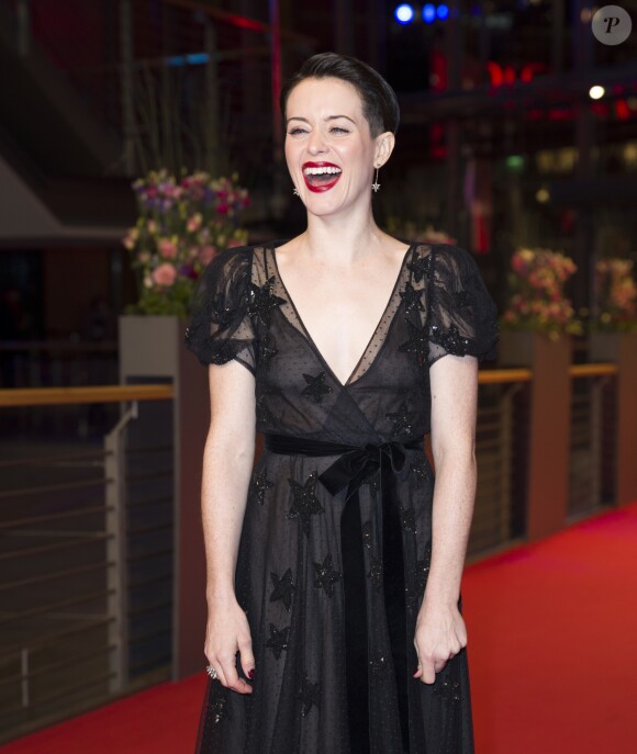 Claire Foy à la première de Unsane" lors de la 68e édition du festival international du film de Berlin (La Berlinale 2018), le 21 février 2018.