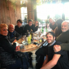 Le clan Belmondo rassemblé au restaurant Il Carorosso à Saint-Cloud le 25 février 2018