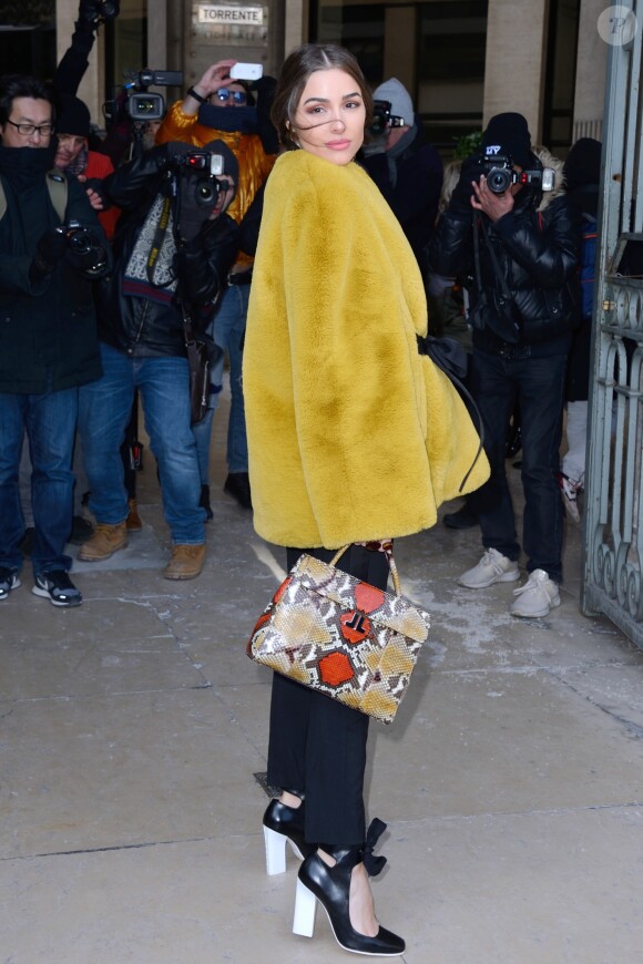 Olivia Culpo - Défilé de mode "Lanvin", collection prêt-à-porter automne-hiver 2018/2019, à Paris. Le 28 février 2018