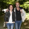 Mazarine Pingeot et son époux Didier Le Bret - 19e édition de "La Forêt des livres" à Chanceaux-près-Loches, le 31 août 2014.