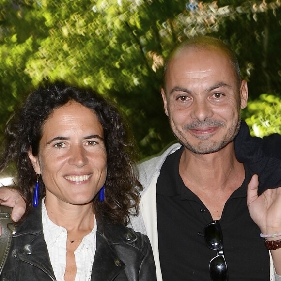 Mazarine Pingeot et son époux Didier Le Bret - 19e édition de "La Forêt des livres" à Chanceaux-près-Loches, le 31 août 2014.