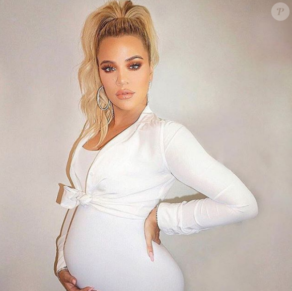 Khloé Kardashian (enceinte de son premier enfant) sur une photo publiée sur Instagram. Février 2018.