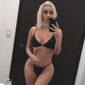 Kim Kardashian sur une photo publiée sur Instagram le 13 février 2018