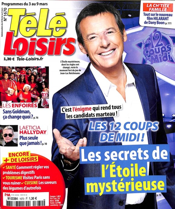 Magzine Télé-Loisirs en kiosques le 26 février 2018.