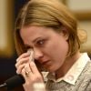 Evan Rachel Wood témoigne devant le Congrès américain, à Washington le 27 février 2018. L'actrice défend le Survivors' Bill of Rights Act pour le svictimes d'abus sexuels.