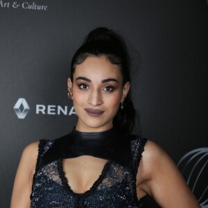 Exclusif - Camelia Jordana - Backstage - 12ème cérémonie des Globes de Cristal au Lido à Paris, le 12 février 2018. © Rachid Bellak / Pool / Bestimage
