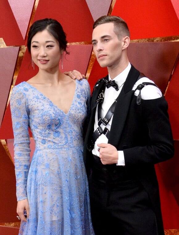 Adam Rippon et Mirai Nagasu à la 90e cérémonie des Oscars le 4 mars 2018 à Los Angeles