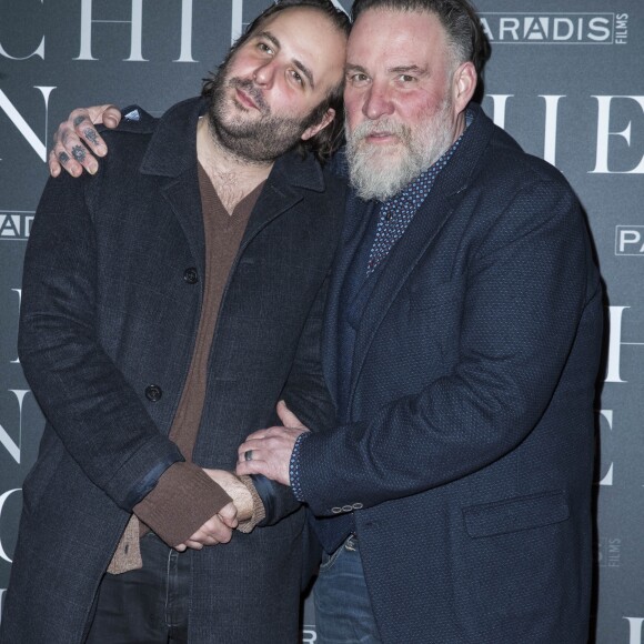 Vincent Macaigne et Bouli Lanners - Avant-première du film "Chien" au cinéma MK2 Bibliothèque à Paris, France, le 5 mars 2018. © Olivier Borde/Bestimage