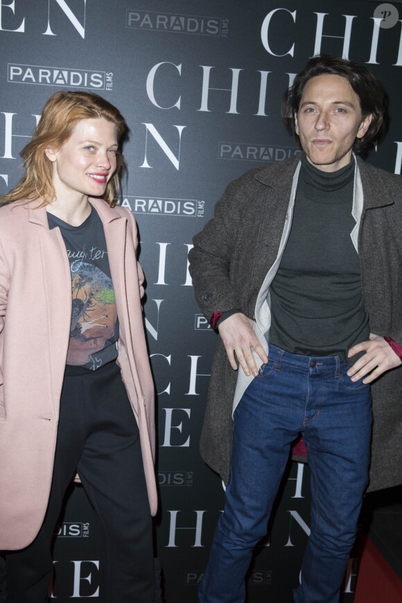 Mélanie Thierry et Raphaël - Avant-première du film "Chien" au cinéma MK2 Bibliothèque à Paris, France, le 5 mars 2018. © Olivier Borde/Bestimage