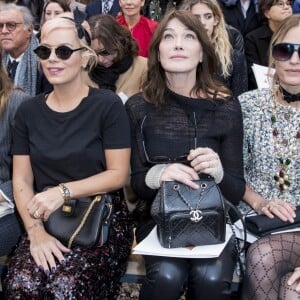 Alma Jodorowsky, Lily Allen, Carla Bruni Sarkozy, Yasmin Le Bon - Défilé de mode automne-hiver 2018/2019 "Chanel" au Grand Palais à Paris le 6 mars 2018. © Olivier Borde/Bestimage