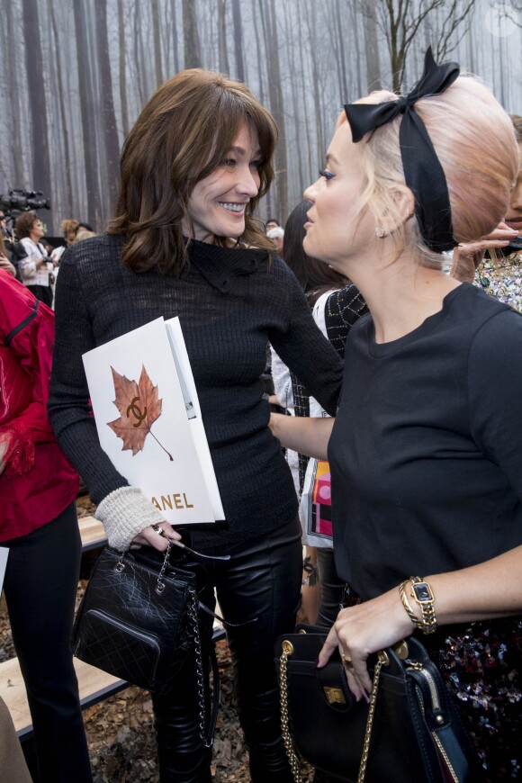 Carla Bruni Sarkozy, Lily Allen - Défilé de mode automne-hiver 2018/2019 "Chanel" au Grand Palais à Paris le 6 mars 2018. © Olivier Borde/Bestimage