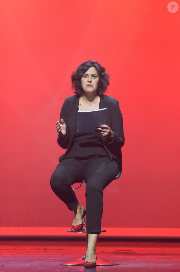 Myriam El Khomri lors de la représentation de la pièce "Les Monologues du Vagin" à Bobino. Paris, le 7 mars 2018. © Guirec Coadic/Bestimage