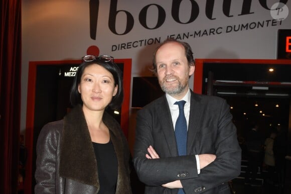 Fleur Pellerin et Jean-Marc Dumontet lors de la représentation de la pièce "Les Monologues du Vagin" à Bobino. Paris, le 7 mars 2018. © Guirec Coadic/Bestimage