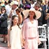 Caroline de Hanovre et sa fille la princesse Alexandra - Mariage du prince Albert et de Charlene de Monaco, le 2 juillet 2011.