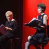 Muriel Robin et Anne Le Nen lors de la représentation de la pièce "Les Monologues du Vagin" à Bobino. Paris, le 8 mars 2018. © Guirec Coadic/Bestimage