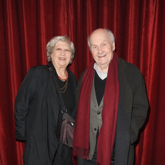 Juliette Carré et son mari Michel Bouquet lors de la représentation de la pièce "Les Monologues du Vagin" à Bobino. Paris, le 8 mars 2018. © Guirec Coadic/Bestimage