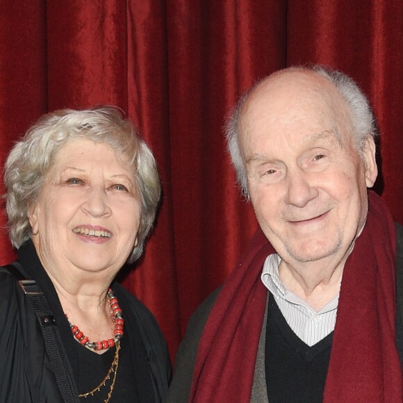 Juliette Carré et son mari Michel Bouquet lors de la représentation de la pièce "Les Monologues du Vagin" à Bobino. Paris, le 8 mars 2018. © Guirec Coadic/Bestimage
