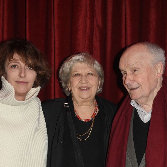 Juliette Carré et son mari Michel Bouquet lors de la représentation de la pièce "Les Monologues du Vagin" à Bobino. Paris, le 8 mars 2018. © Guirec Coadic/Bestimage