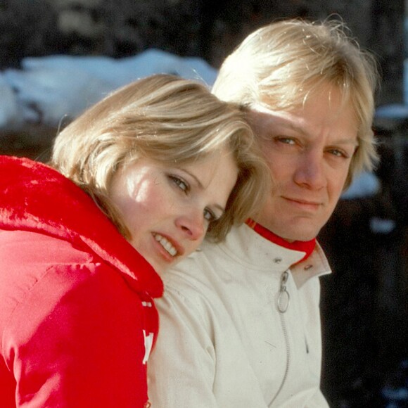 Claude François et sa fiancée Kathalyn Jones à Megève en 1978 © JDF / PixPlanete / Bestimage