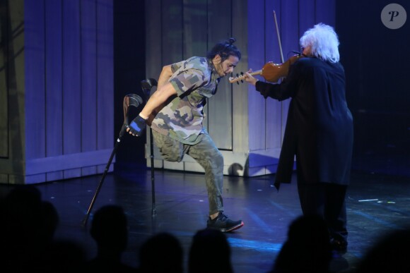 Le spectacle de Catherine Lara et Giuliano Peparini: "Bô, le voyage musical" au théâtre du 13ème Art à Paris, le 8 mars 2018. © CVS/Bestimage08/03/2018 - Paris