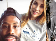 Ariane Brodier et Fulgence parents heureux : Pause tendresse avec leur fils
