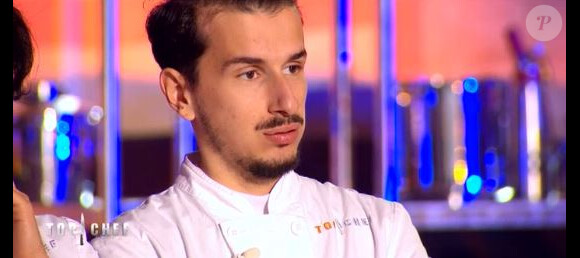 Clément dans "Top Chef 2018" (M6) lors de l'épisode 7 diffusé mercredi 14 mars 2018.
