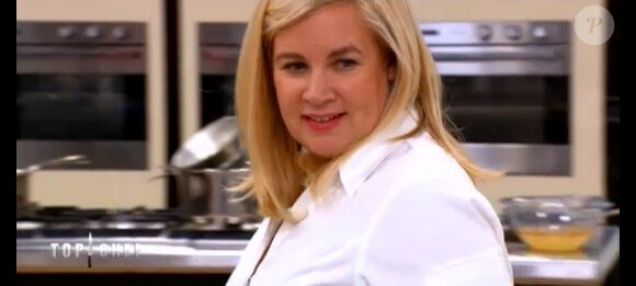 Hélène Darroze dans "Top Chef 2018" (M6) lors de l'épisode 7 diffusé mercredi 14 mars 2018.