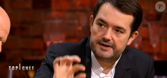 Jean-François Piège dans "Top Chef 2018" (M6) lors de l'épisode 7 diffusé mercredi 14 mars 2018.